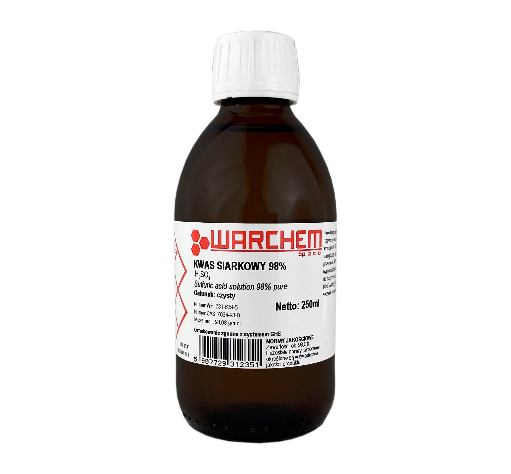 SCHWEFELS URE 98 Rein 250ml WARCHEM schwefels-ure-98-rein-250ml-warchem