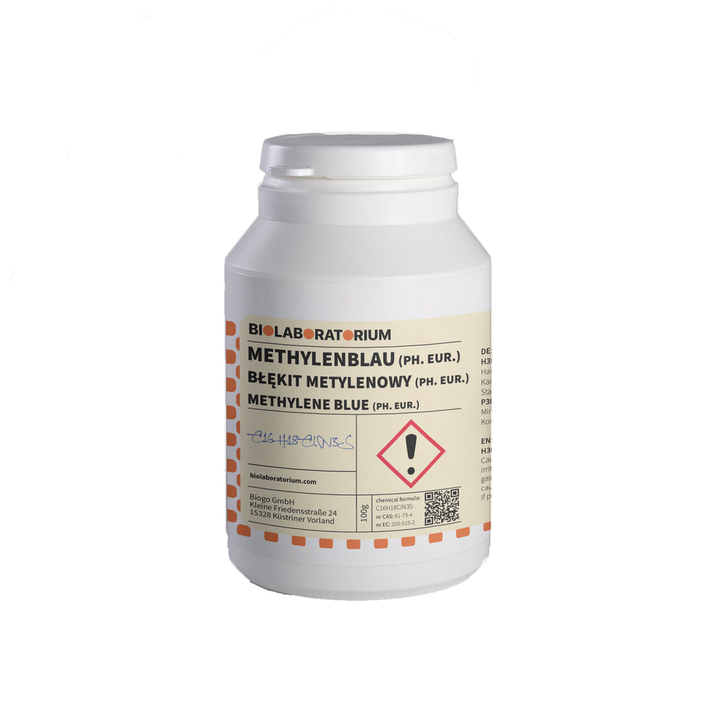 Methylenblau Reag. Ph. Eur. 100g BIOLABORATORIUM - ChemMarkt.de