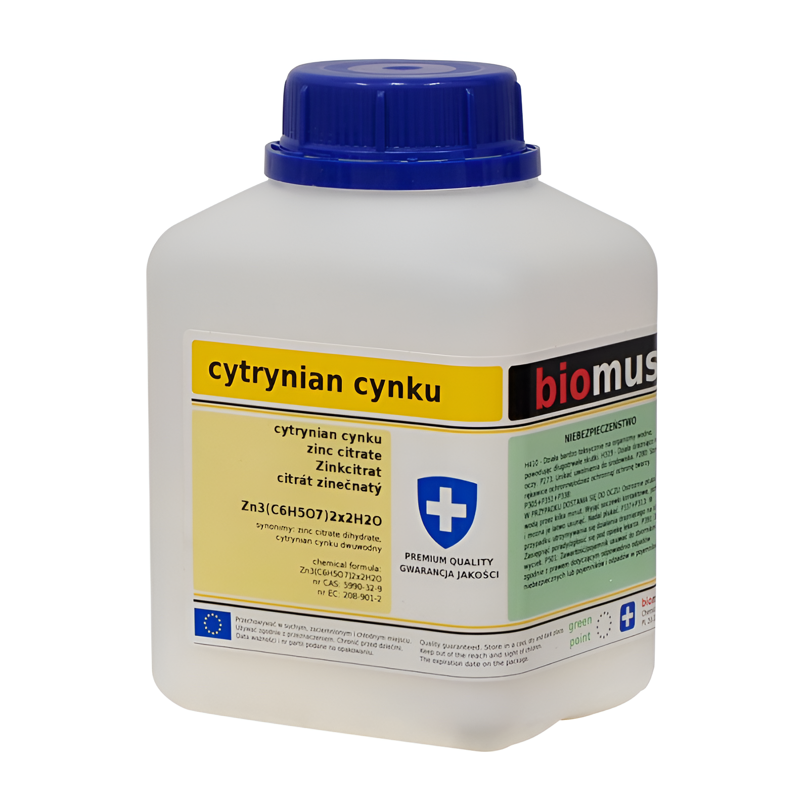 Zinkcitrat Dihydrat 500 g BIOMUS - ChemMarkt.de