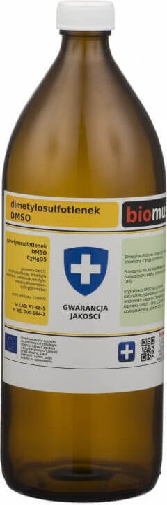 Dimethylsulfoxid DMSO Glasflasche 1000ml BIOMUS - ChemMarkt.de