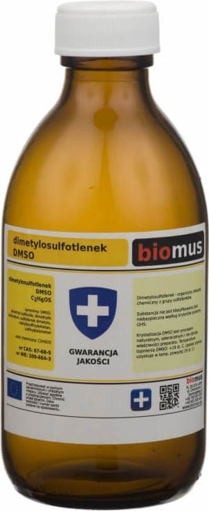 Dimethylsulfoxid DMSO Glasflasche 250ml BIOMUS - ChemMarkt.de