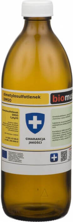 Dimethylsulfoxid DMSO Glasflasche 500ml BIOMUS - ChemMarkt.de