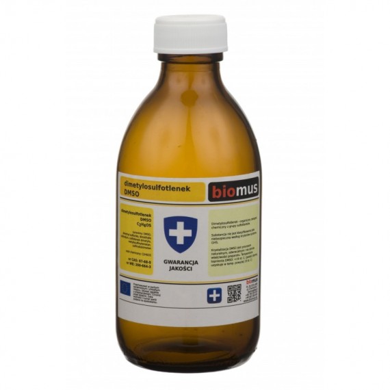 DMSO Dimethylsulfoxid Reines GLAS 250ml BIOMUS - ChemMarkt.de