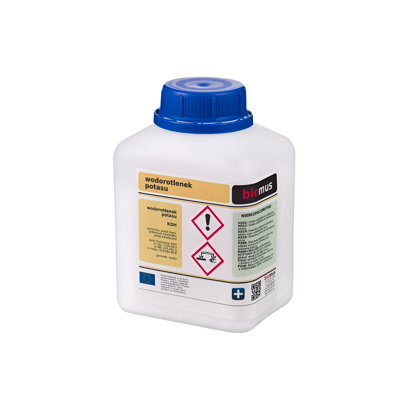 Kaliumhydroxid 500g BIOMUS - ChemMarkt.de