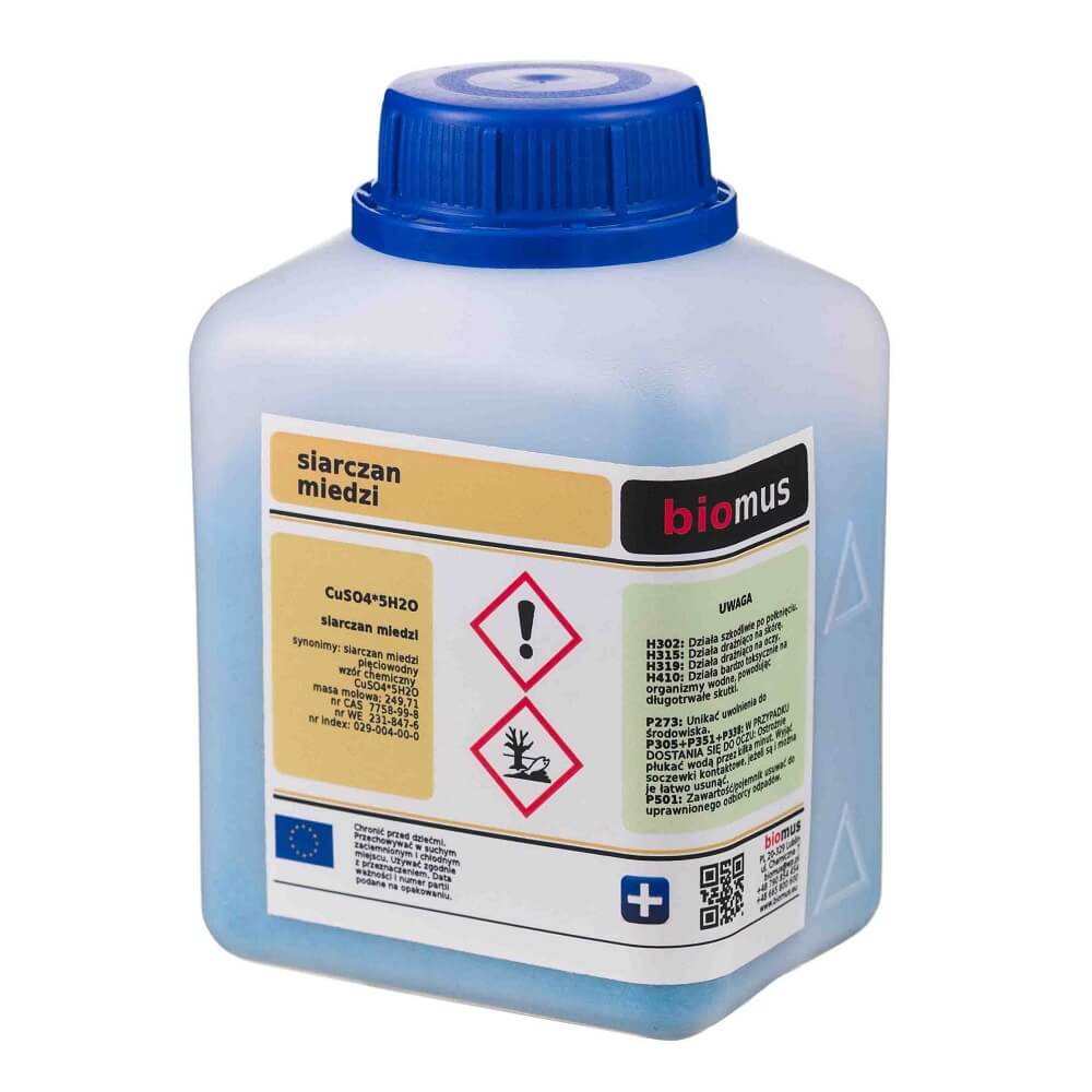 Kupfersulfat Pentahydrat 500g BIOMUS - ChemMarkt.de