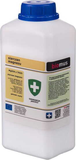 Magnesiumsulfat Bittersalz 1kg BIOMUS - ChemMarkt.de