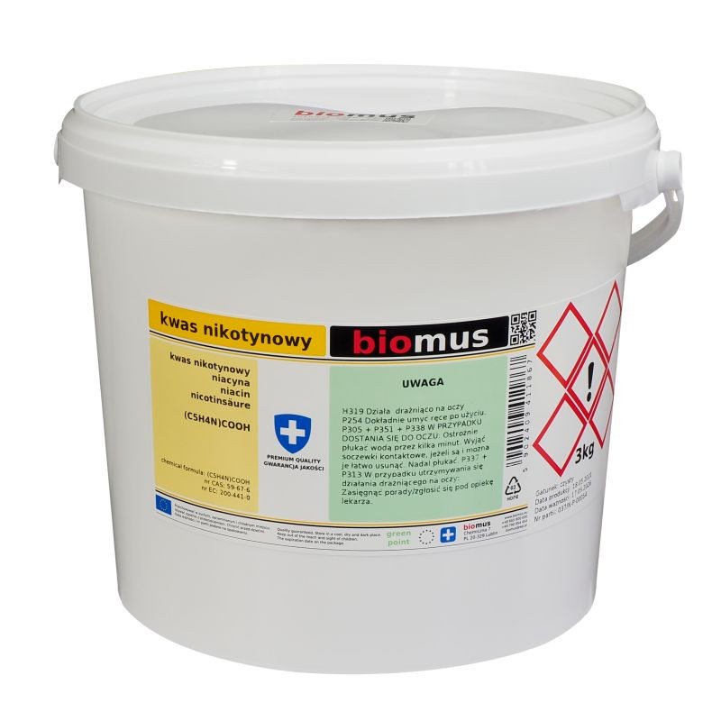 Nikotinsäure Niacin 25kg BIOMUS - ChemMarkt.de