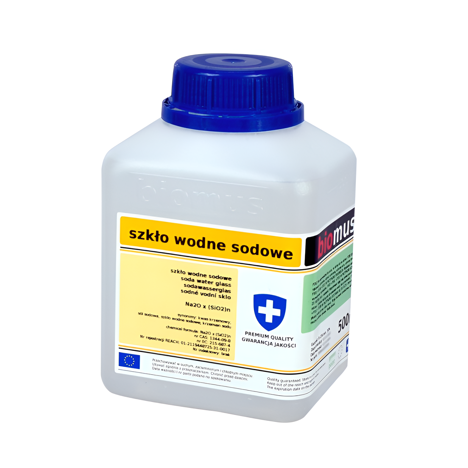 Sodawasserglas Natrium Wasserglas Natronwasserglas 500ml BIOMUS - ChemMarkt.de