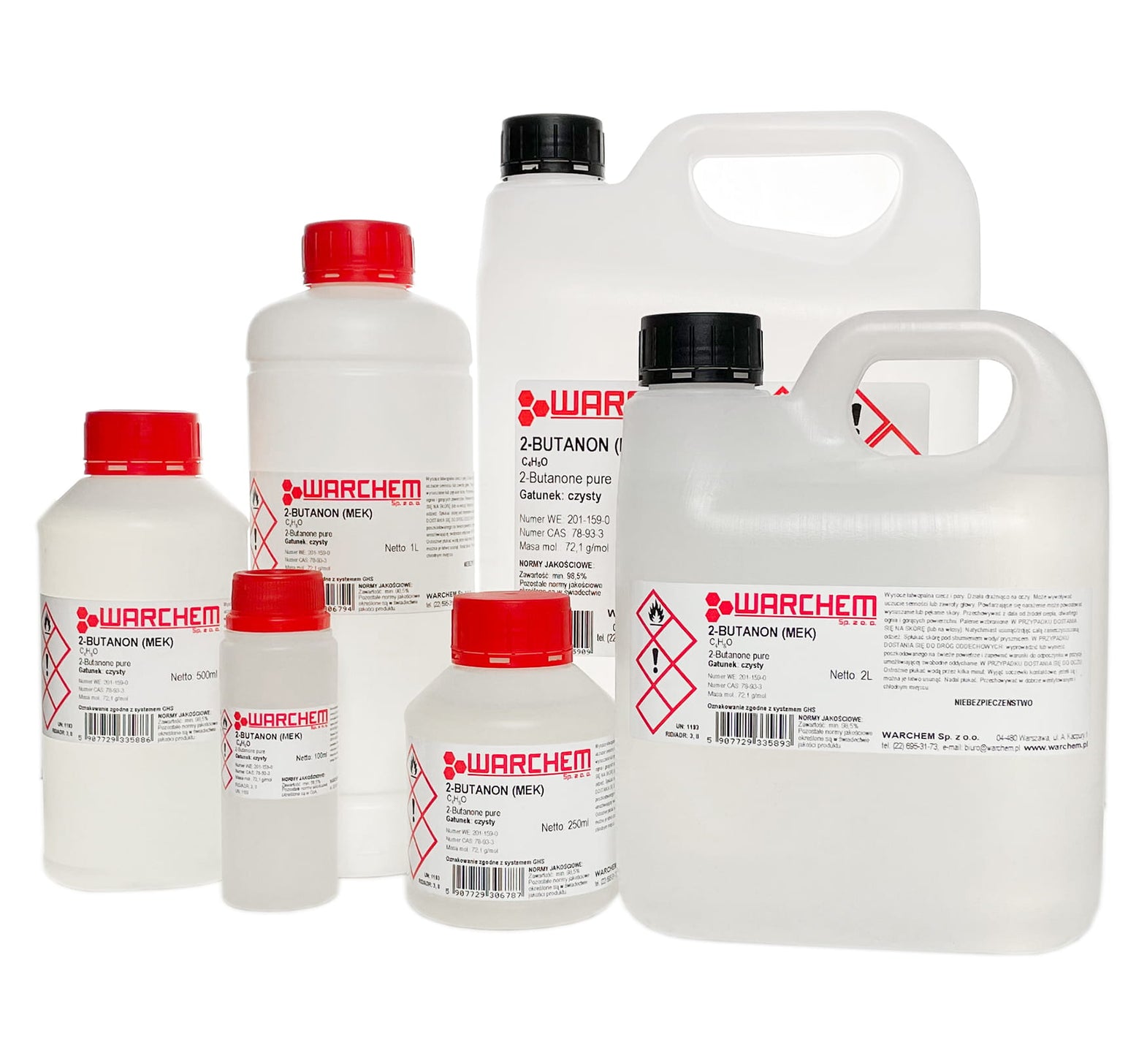 Reines 2-Butanon (MEK) von WARCHEM in 100ml Flasche, chemische Lösung zum Verdünnen und Reinigen.