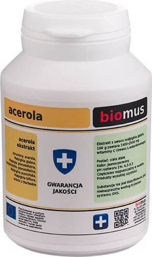 Polvere di Vitamina C Acerola 100g BIOMUS