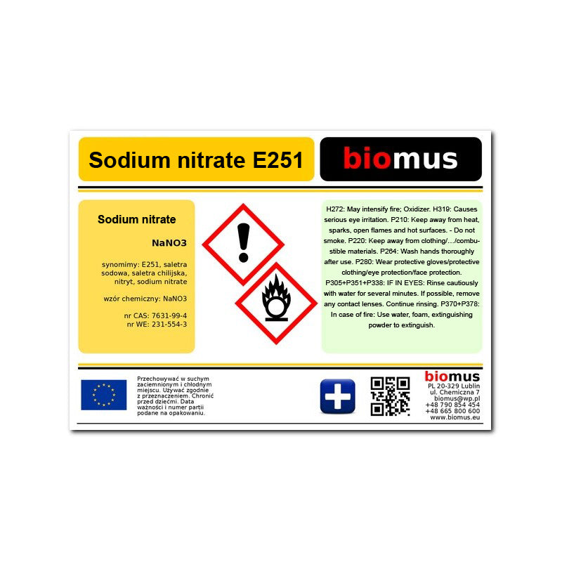 Natriumnitrat 1 kg BIOMUS E251