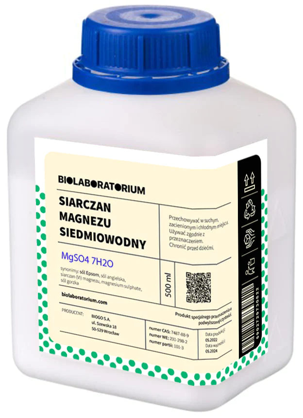 Bittersalz Bittersalz Magnesiumsulfat Heptahydrat 500g BioLaboratorium - ChemMarkt.de