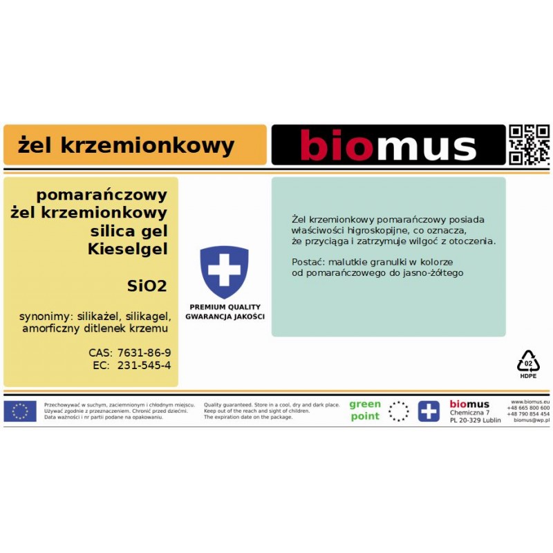 Silikagel 5000ml BIOMUS - ChemMarkt.de