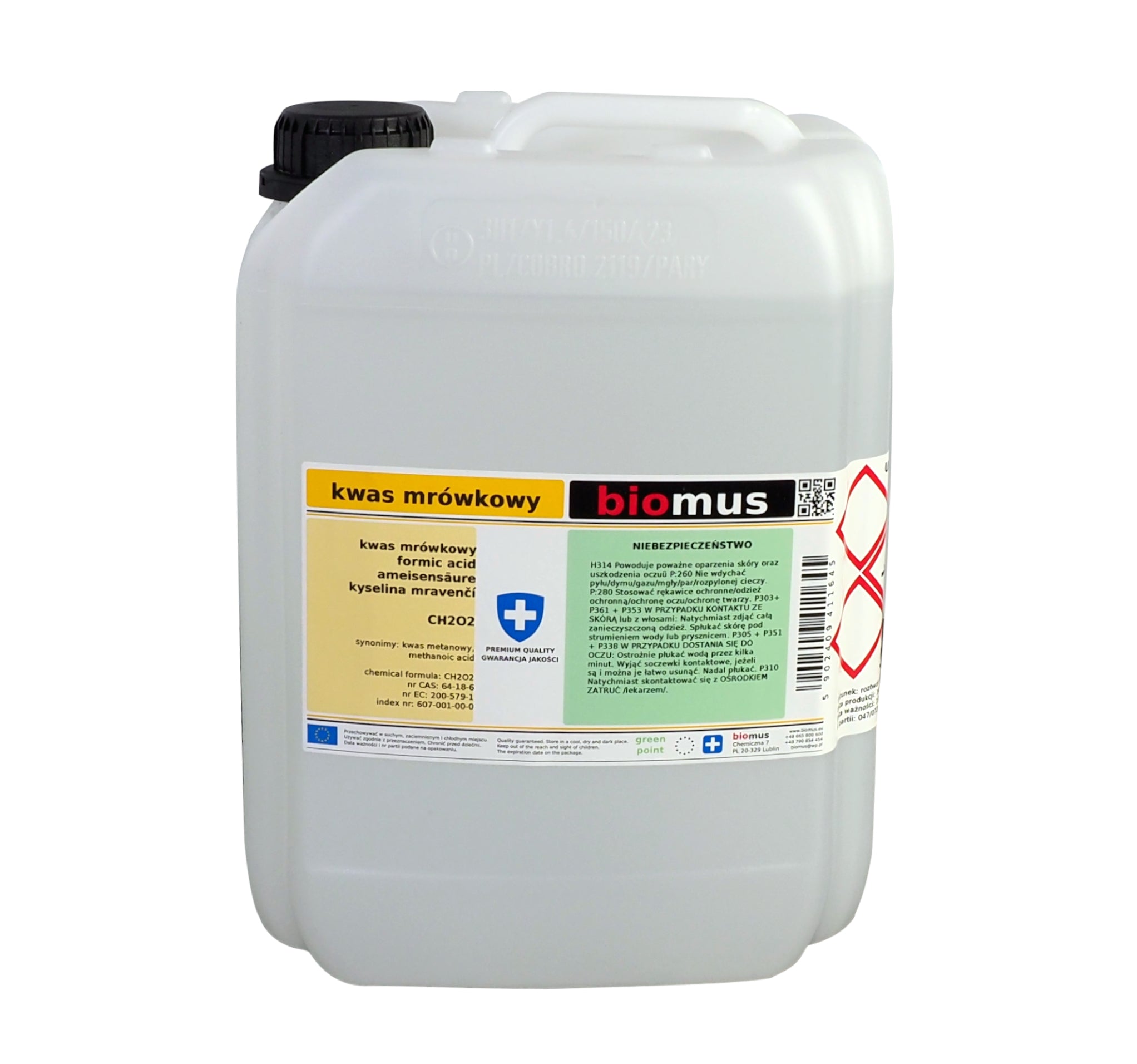 Ameisensäure 85% 25kg BIOMUS - ChemMarkt.de