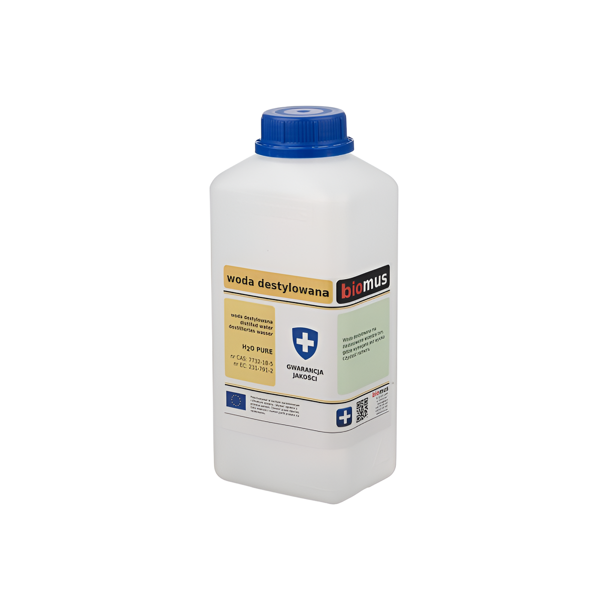 Destilliertes Wasser. Pur 1l BIOMUS - ChemMarkt.de