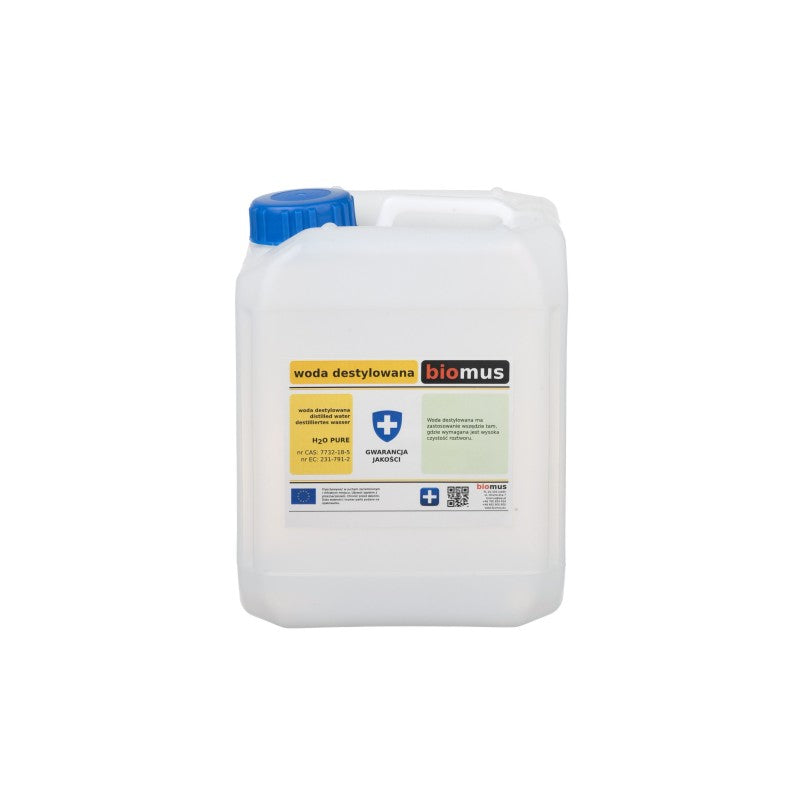 Destilliertes Wasser. Reine 5l BIOMUS - ChemMarkt.de
