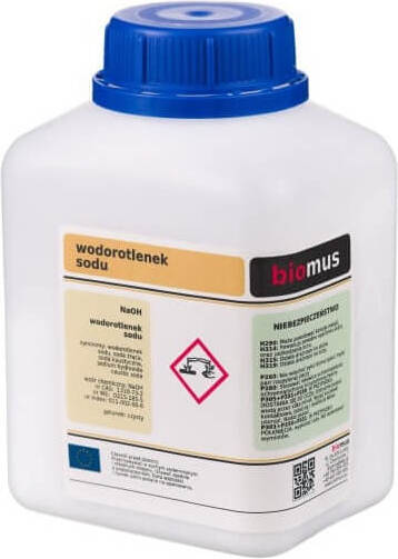 Natriumhydroxid, Natronlauge, Granulat 250g BIOMUS - ChemMarkt.de