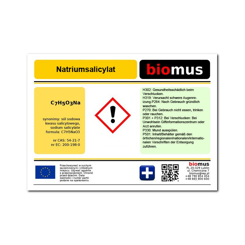 Natriumsalicylat 1 kg BIOMUS - ChemMarkt.de