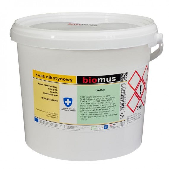 Nikotinsäure Niacin 3kg BIOMUS - ChemMarkt.de