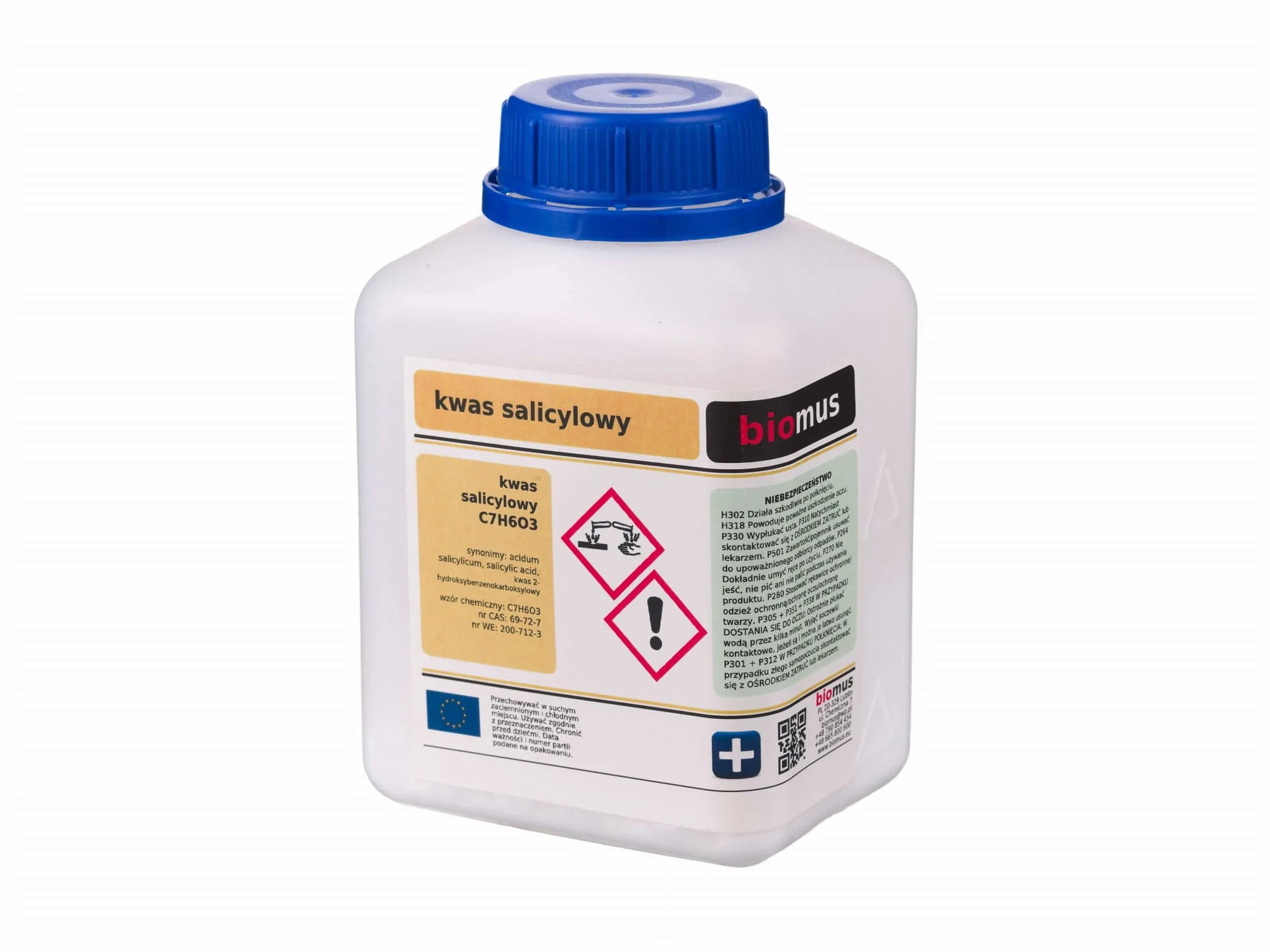 Salicylsäure C₇H₆O₃ acidum salicylicum 250g BIOMUS - ChemMarkt.de