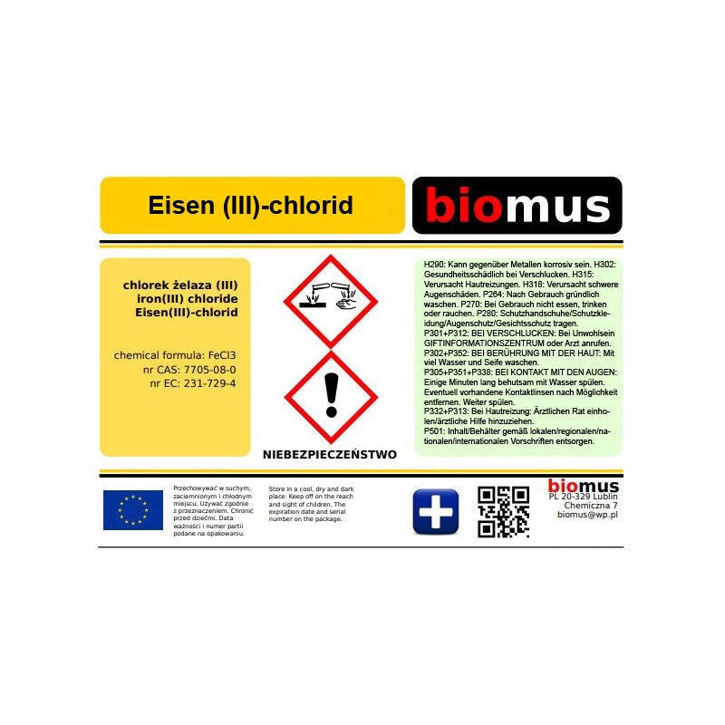 Ferric chloride 37% 25 l BIOMUS