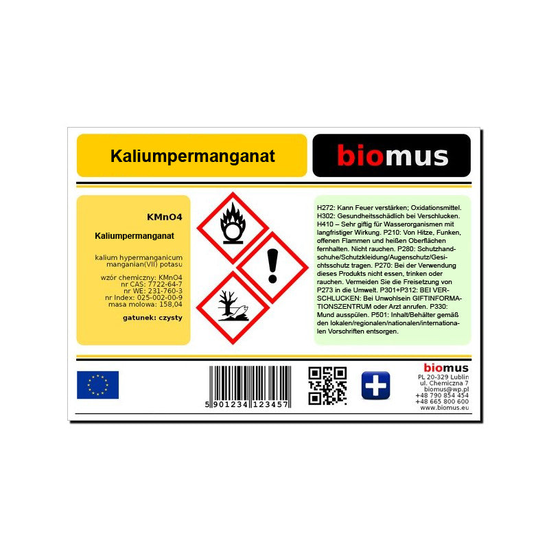 Potassium permanganate 1kg BIOMUS