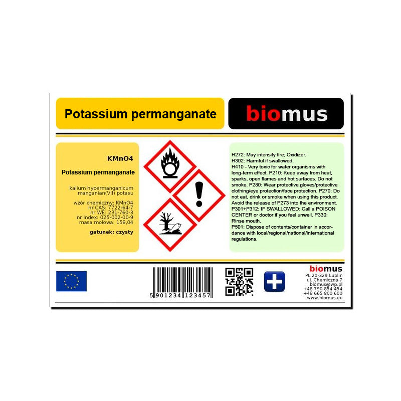 Potassium permanganate 1kg BIOMUS