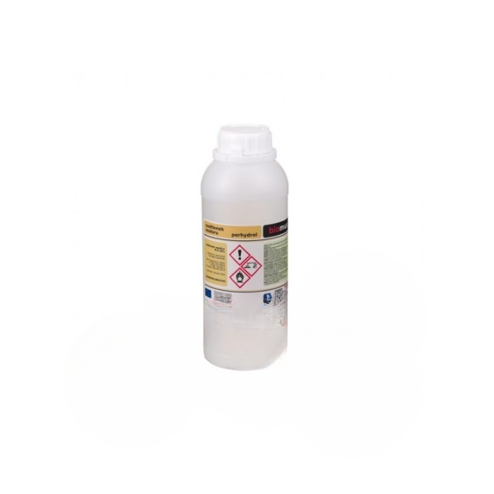 Perhydrol. Peroxyde d'hydrogène 30%. BIOMUS de qualité analytique 1L