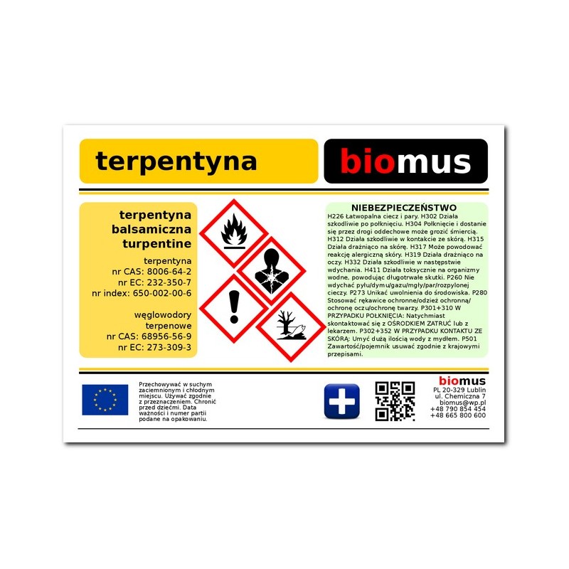 Terpentino 100ml BIOMUS