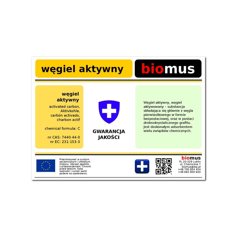 Carbone attivo 1kg BIOMUS